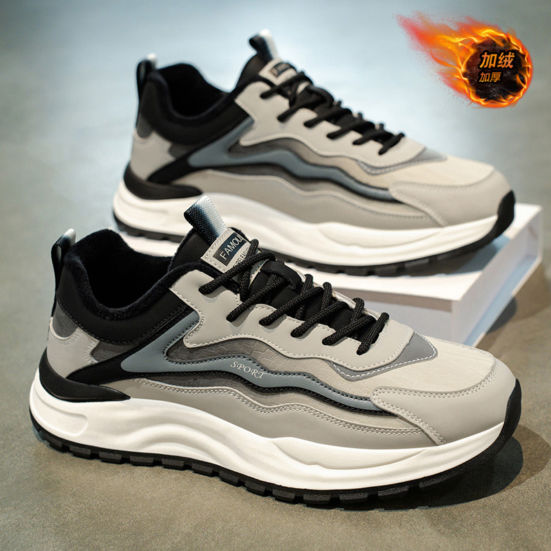 东方骆驼男鞋秋冬季雪地靴加绒加厚二棉鞋跑步男士老爹阿甘潮鞋男