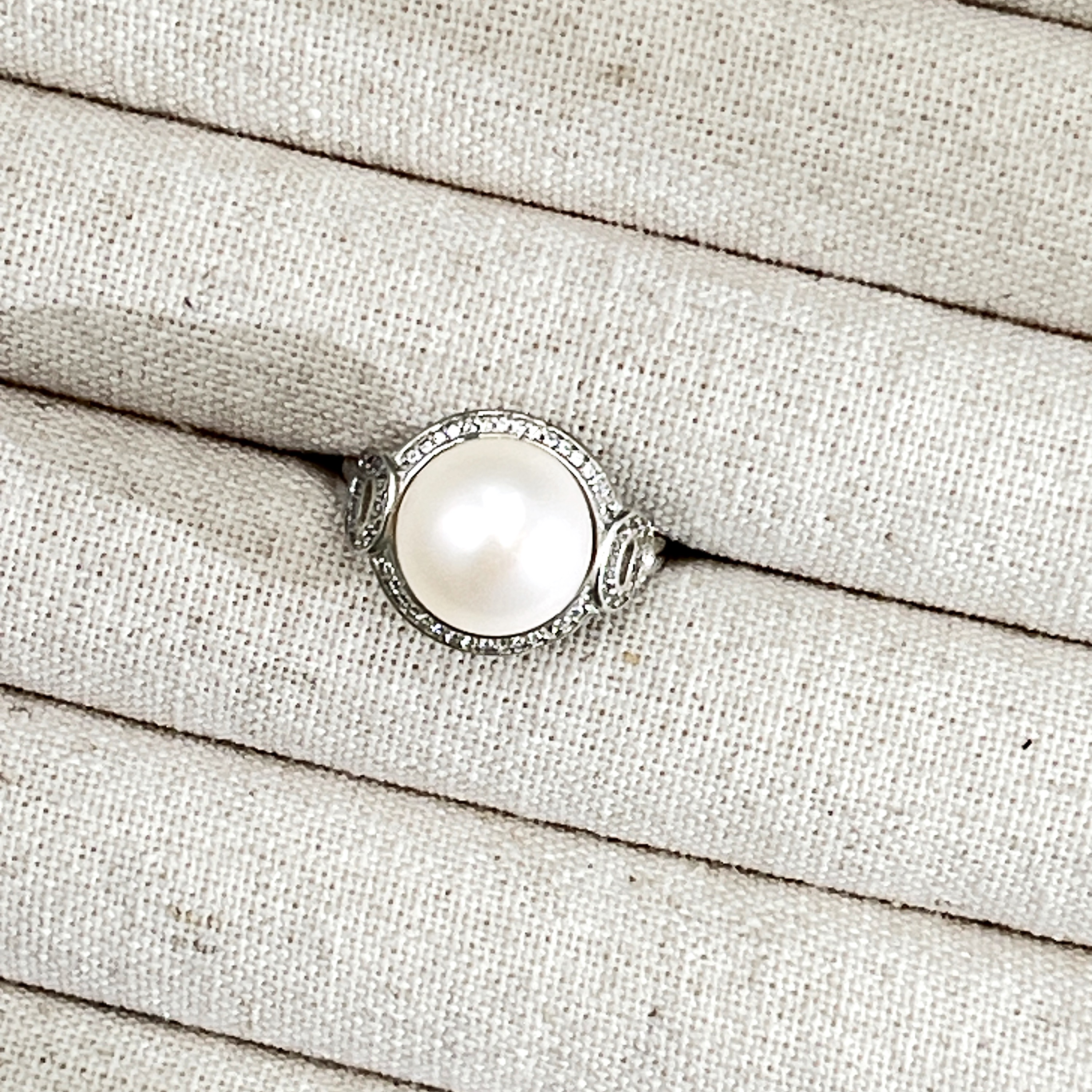 天然淡水珍珠戒指   JZ1060