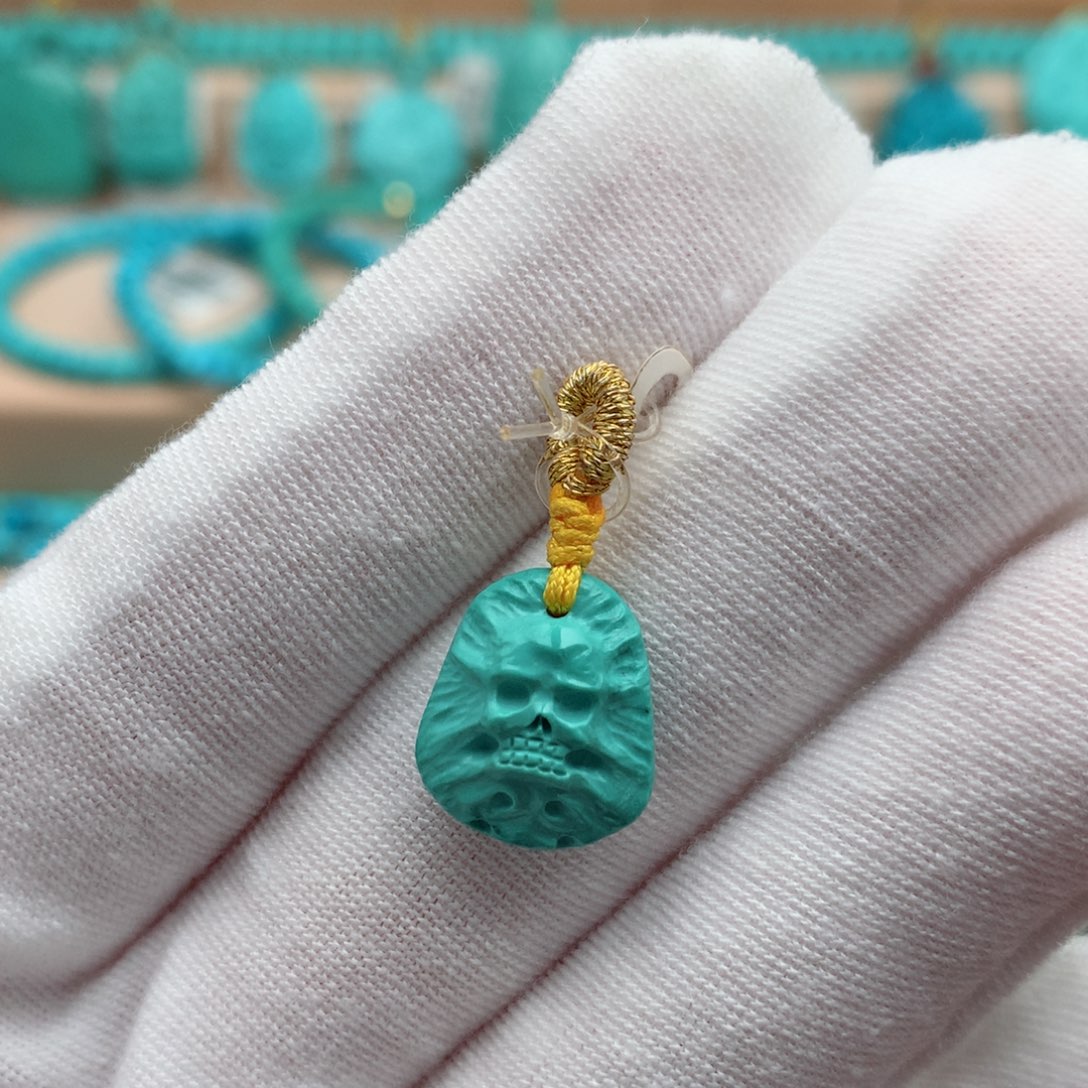 绿松石未镶嵌珠宝奇石14.5mm