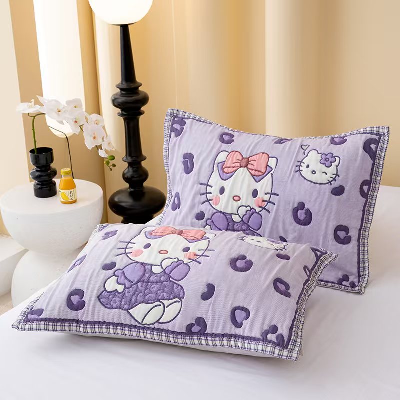 【紫梦kt】52*78高密枕巾柔软高档透气枕巾