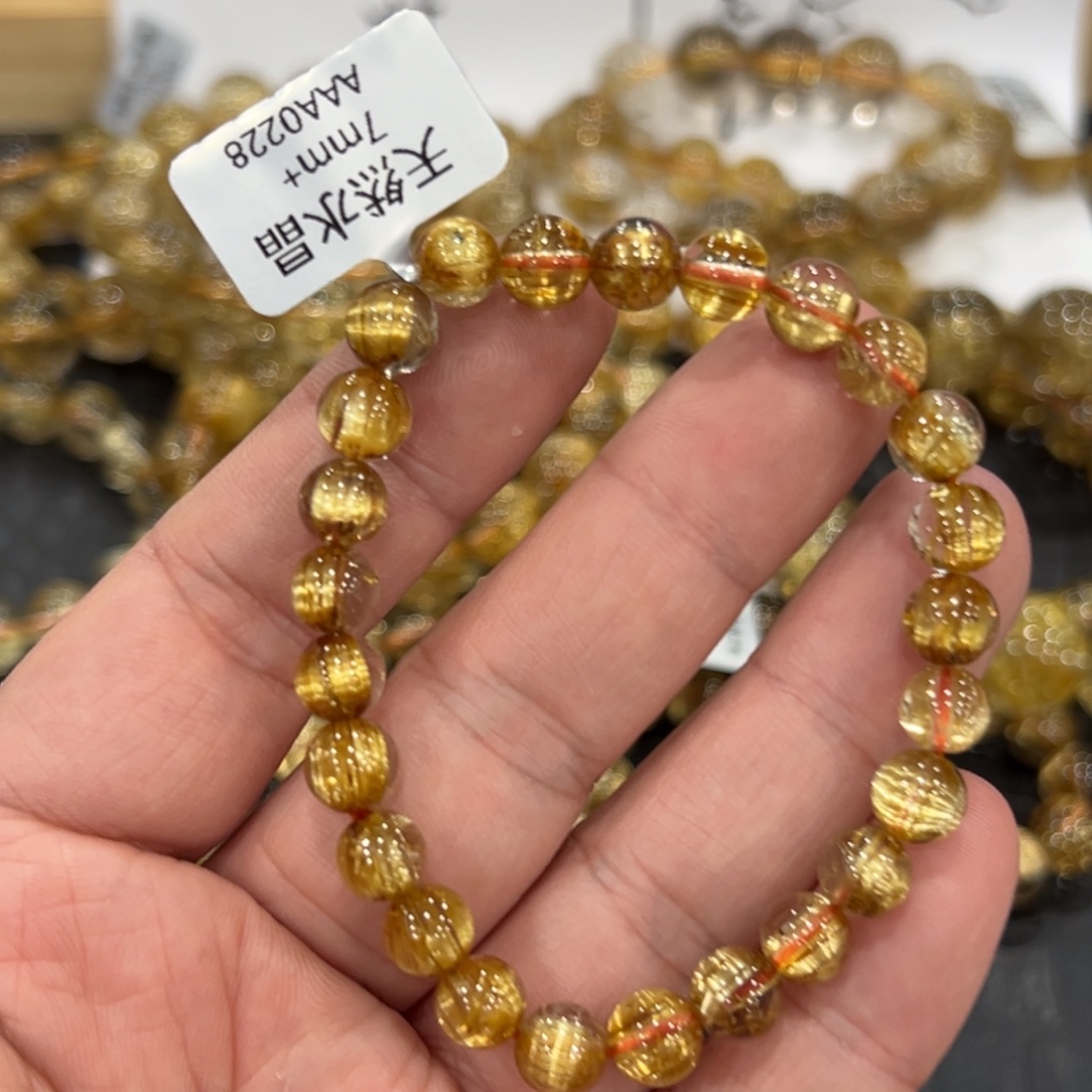 水晶手链未镶嵌aaa0228钛晶