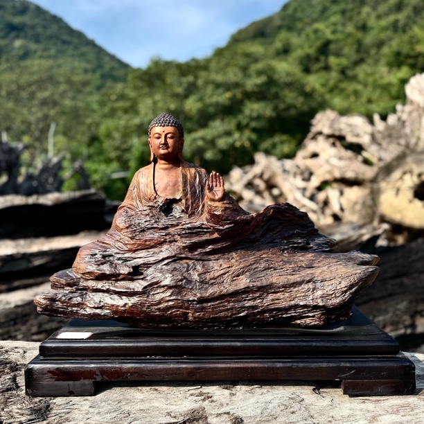 木根雕纯手工摆件〔佛说•明心见性•香樟木〕非遗陈化老料精雕细琢