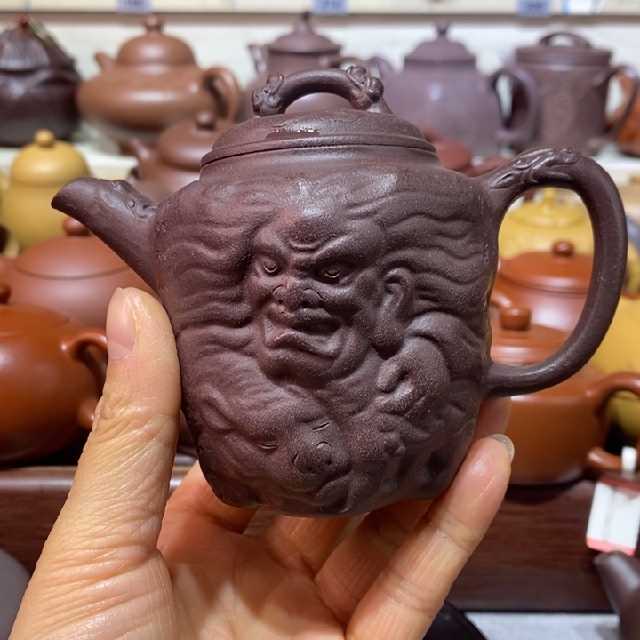 紫砂茶壶微瑕处理一把