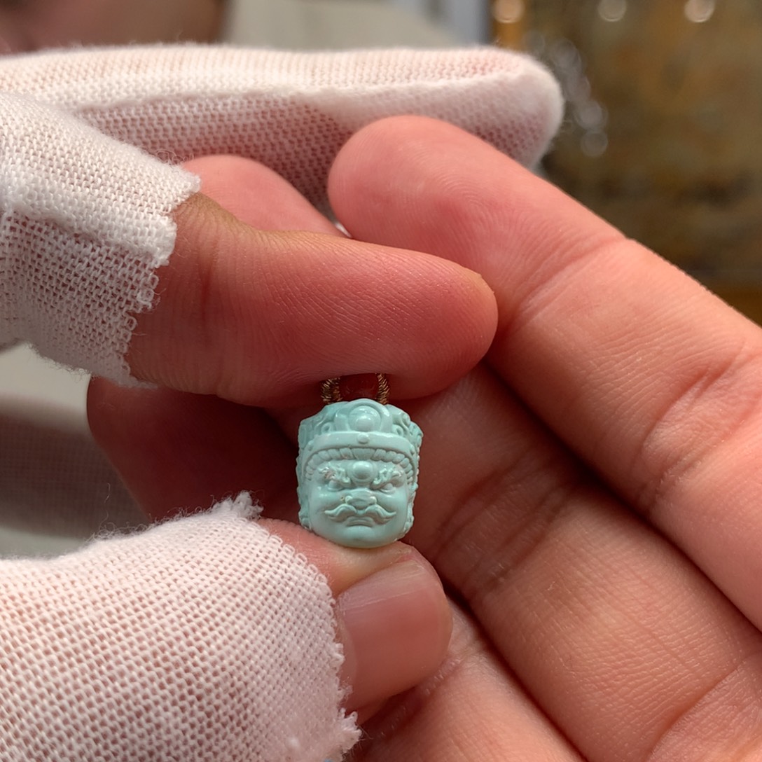 绿松石未镶嵌挂件