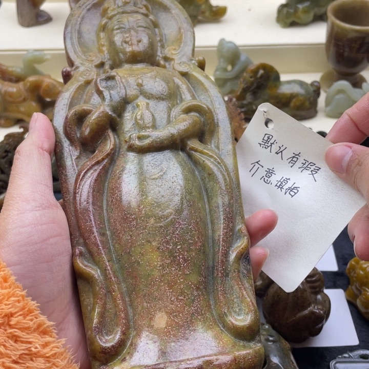 蛇纹石玉颈饰未镶嵌135