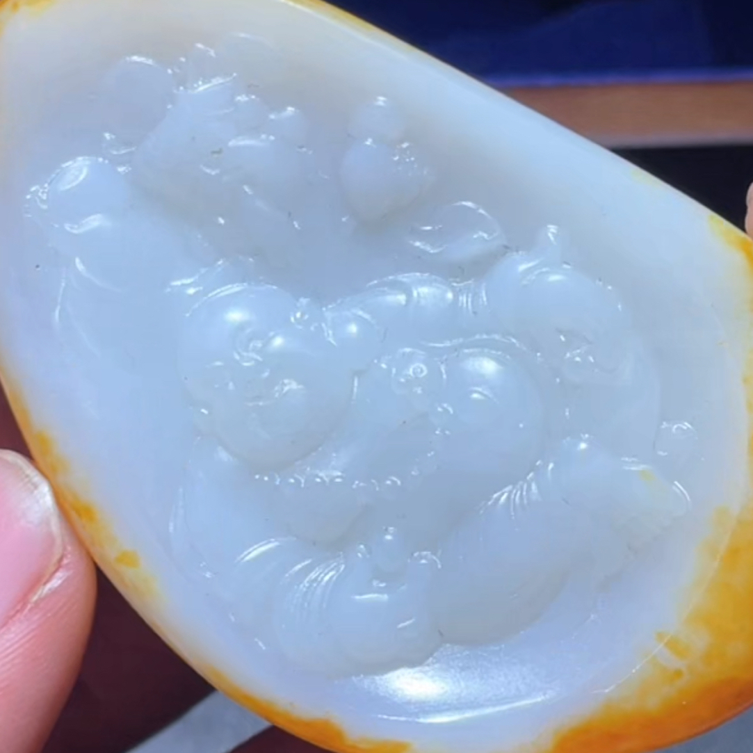 和田玉玉石挂件 d1130拍一发一