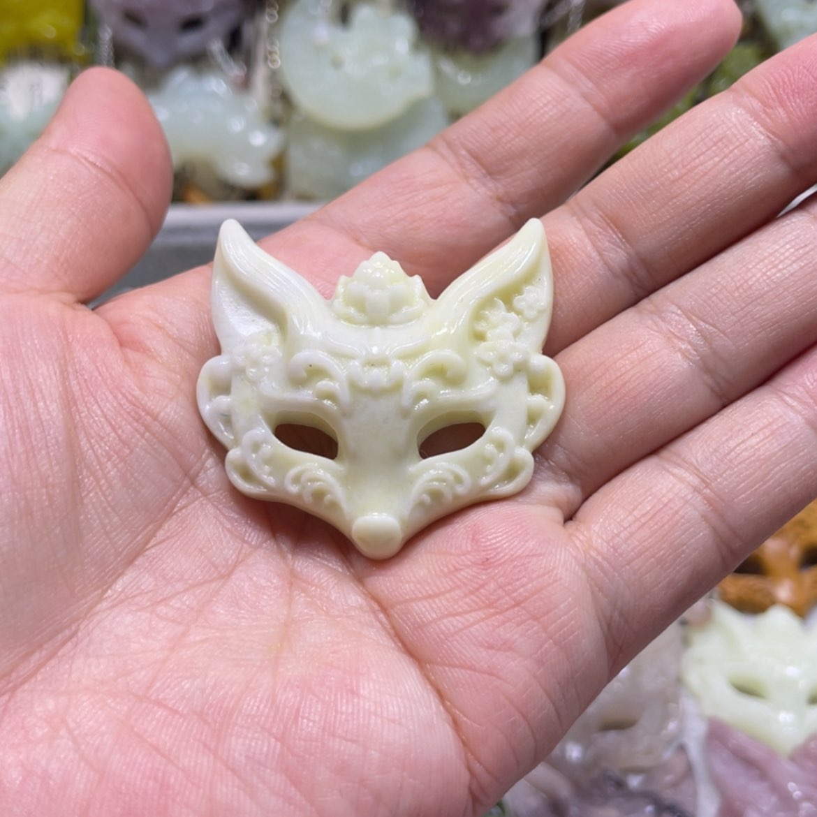 【闪购商品】岫玉颈饰未镶嵌卢****情6吊坠