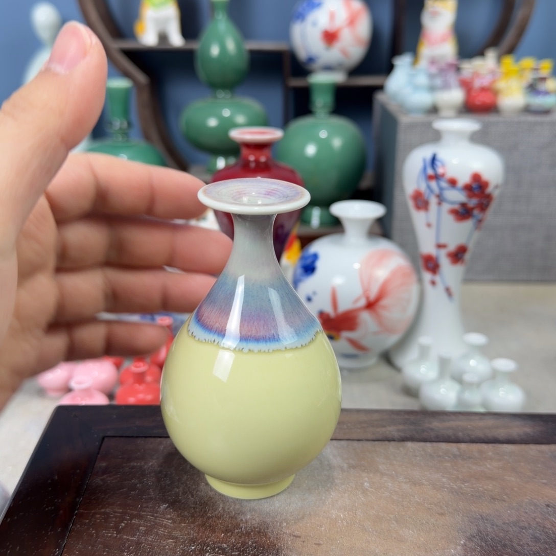 陶瓷手工小花器摆件