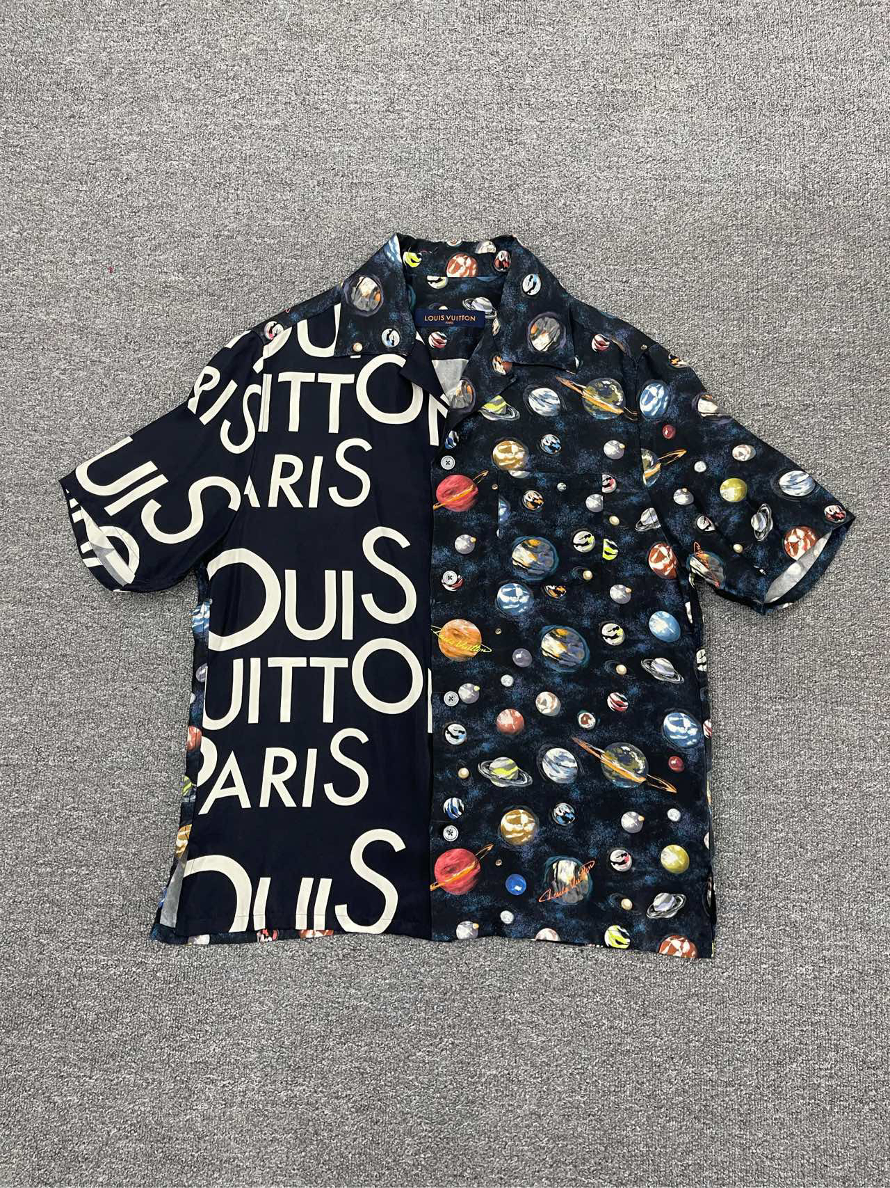 99新 LouisVuitton/路易威登 星球短袖衬衫/S码