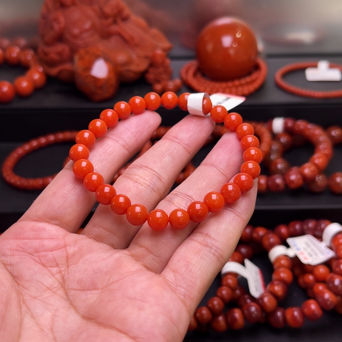 南红玛瑙未镶嵌手串南红