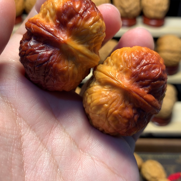 文玩核桃把件42七龙珠