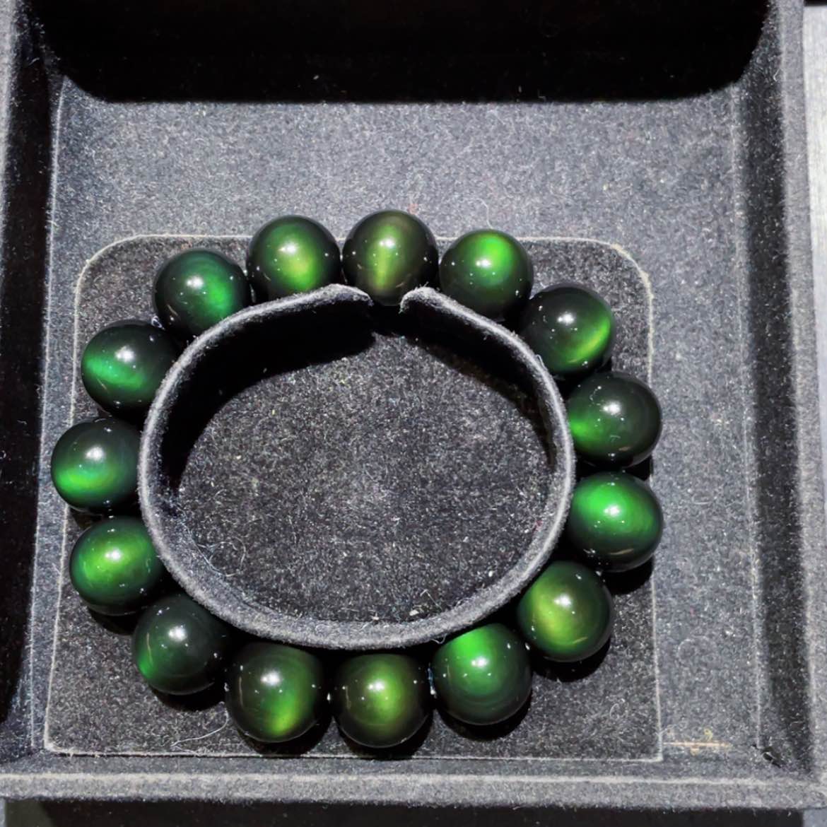 【闪购商品】黑曜岩手链未镶嵌雅**赏