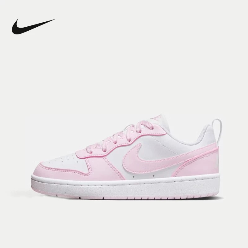 NIKE耐克女鞋COURT粉白低帮板鞋轻便百搭运动鞋休闲鞋DV5456105