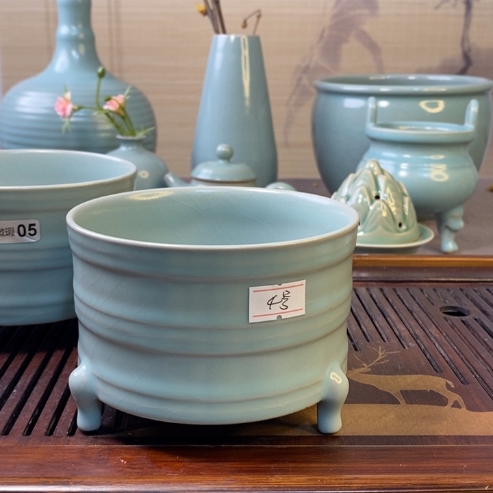 原产地汝瓷炫纹樽