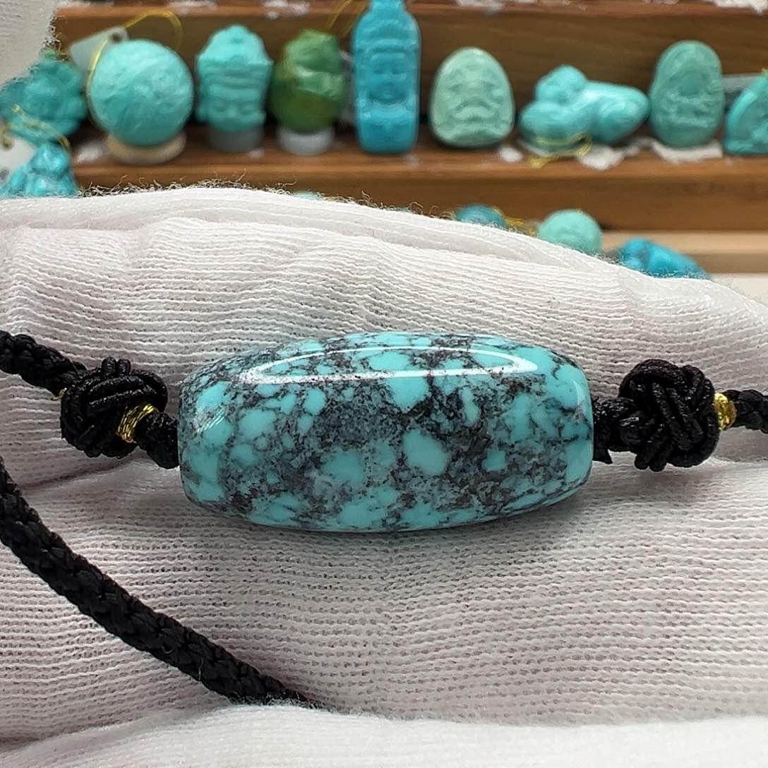 绿松石桶珠 未镶嵌