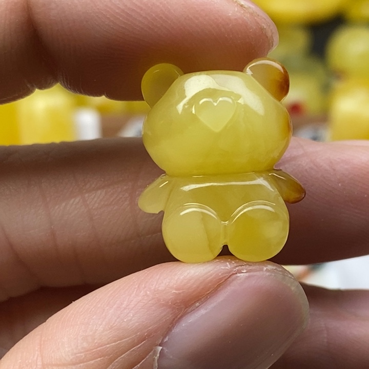 夏***ど蜜蜡未镶嵌裸石微瑕卡20➕