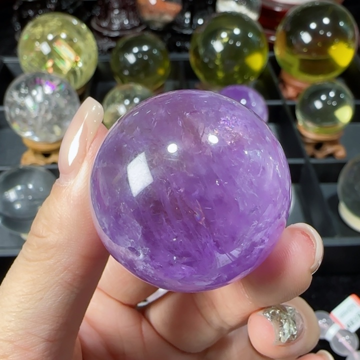水晶天然水晶球A27未镶嵌天然3.7公分
