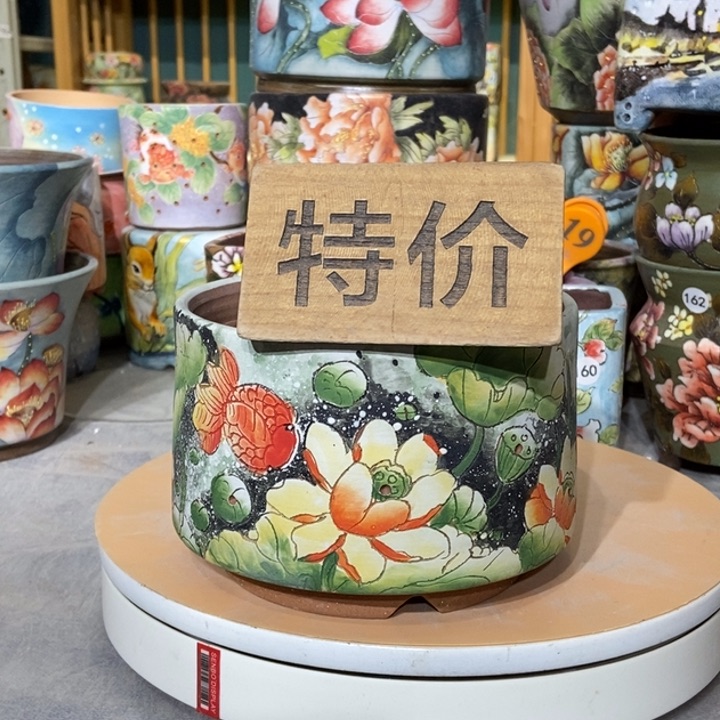 红陶景德镇艺术手绘作品