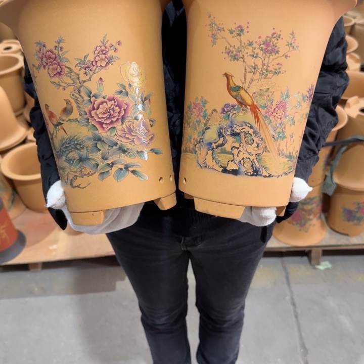 紫砂花盆 包邮包破损