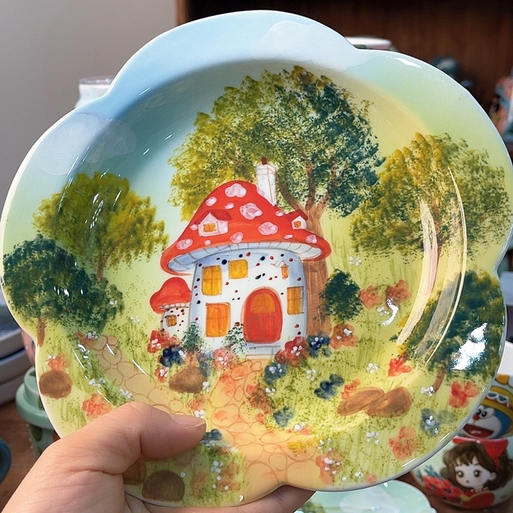 陶景德镇釉下手绘陶瓷 