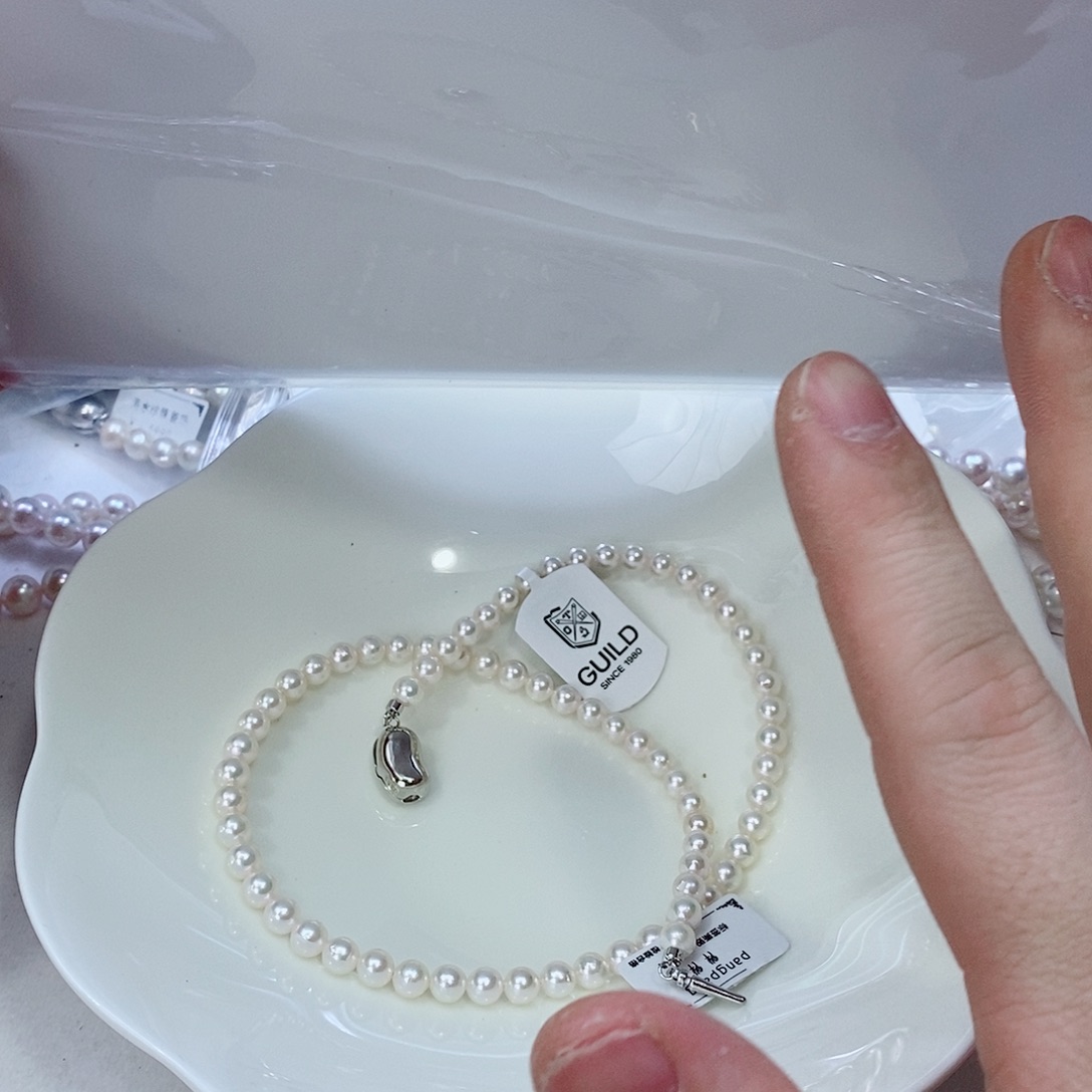 海水珍珠颈饰银S925镶嵌