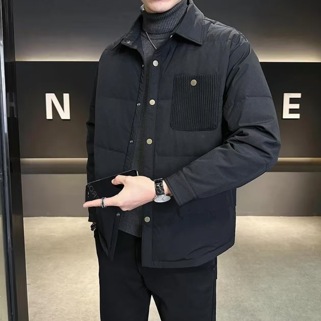 冬季新款男士时尚百搭90羽服#Z34