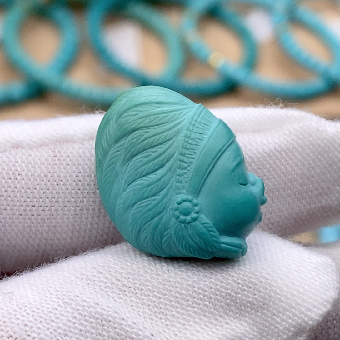 未镶嵌绿松石珠宝奇石