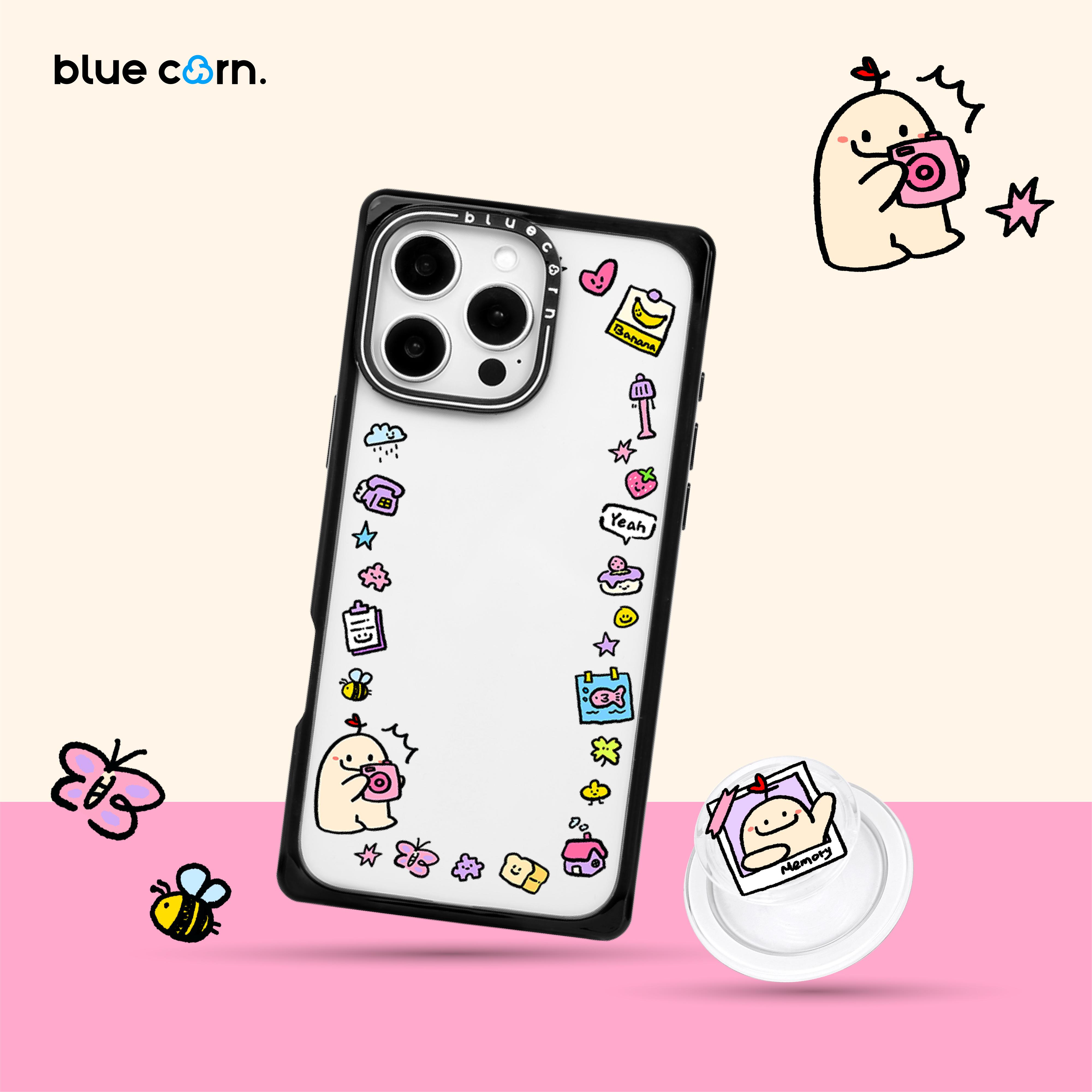Bluecorn原创皮蛋小相框 适用于苹果iPhone16/15/14/ProMax手机壳