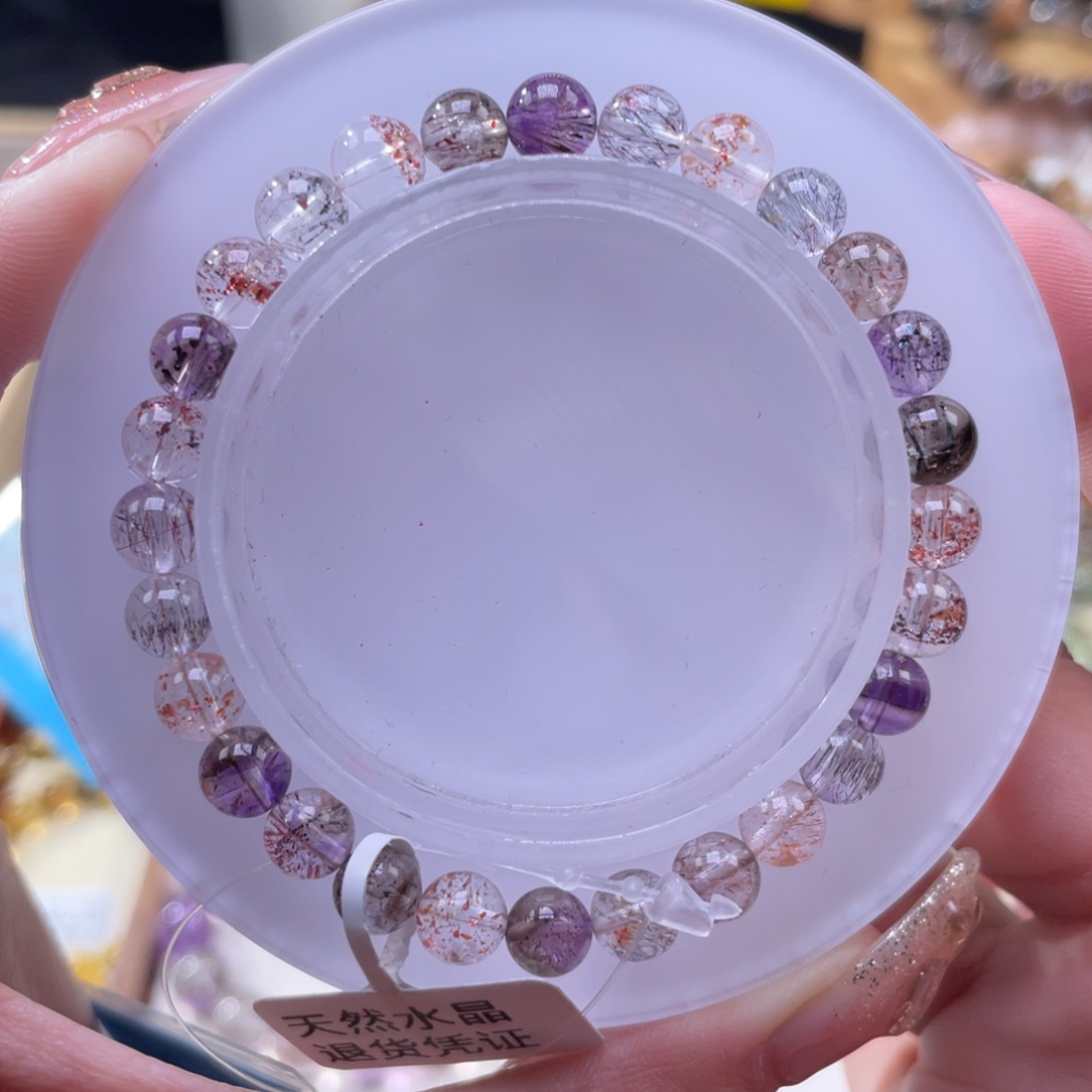 水晶手串未镶嵌是**呀超七6