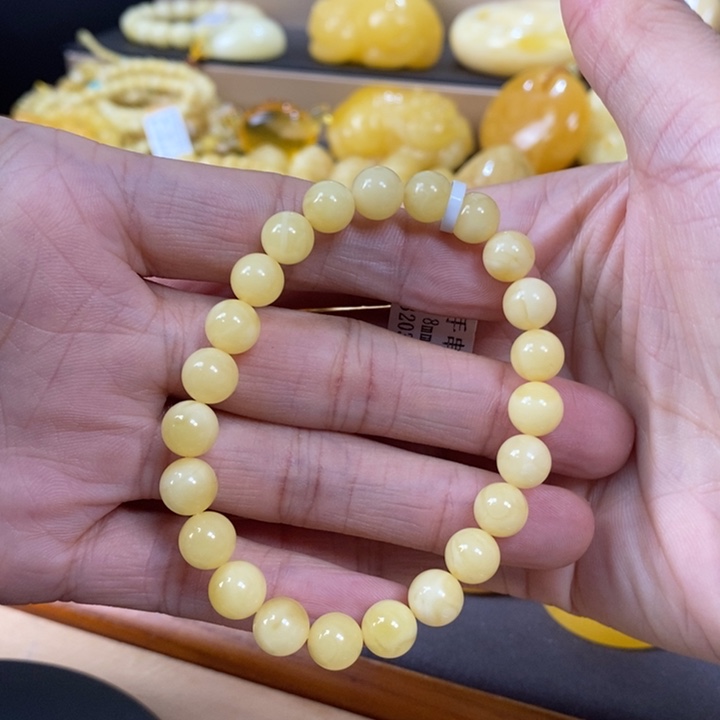 琥珀裸石未镶嵌单圈