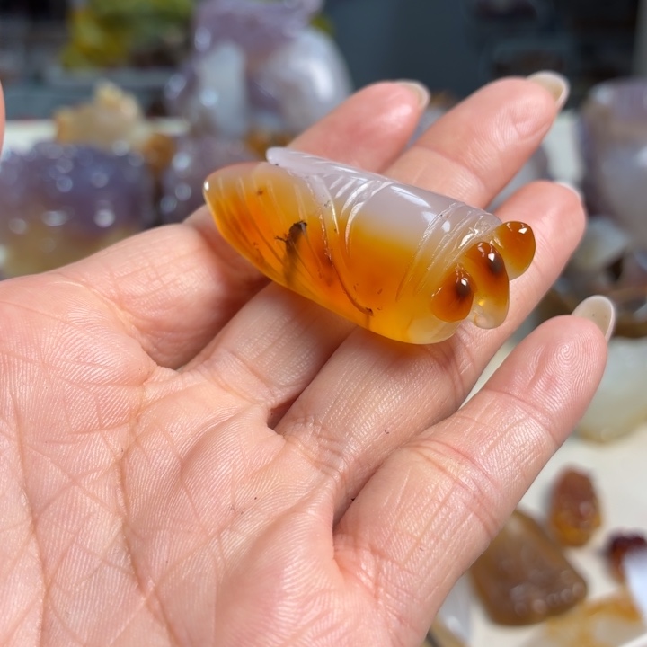 玛瑙/玉髓未镶嵌吊坠(不含链)