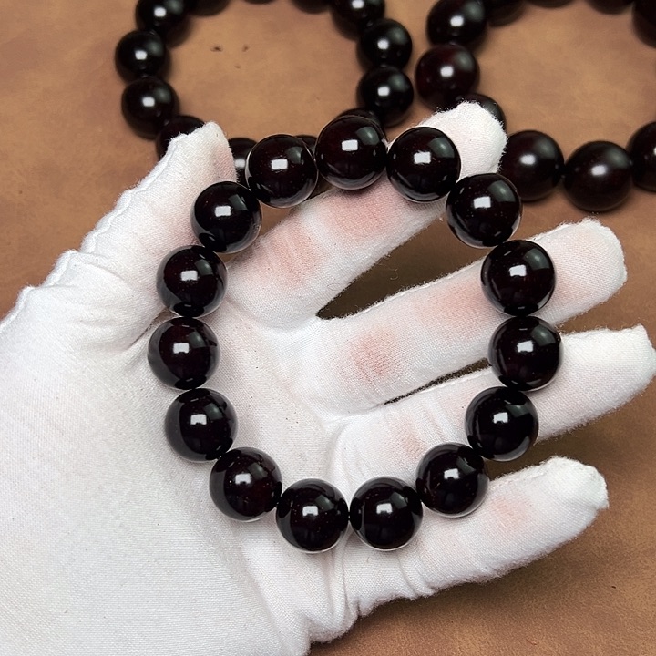 小叶紫檀手串/手链1.5*15 细金星