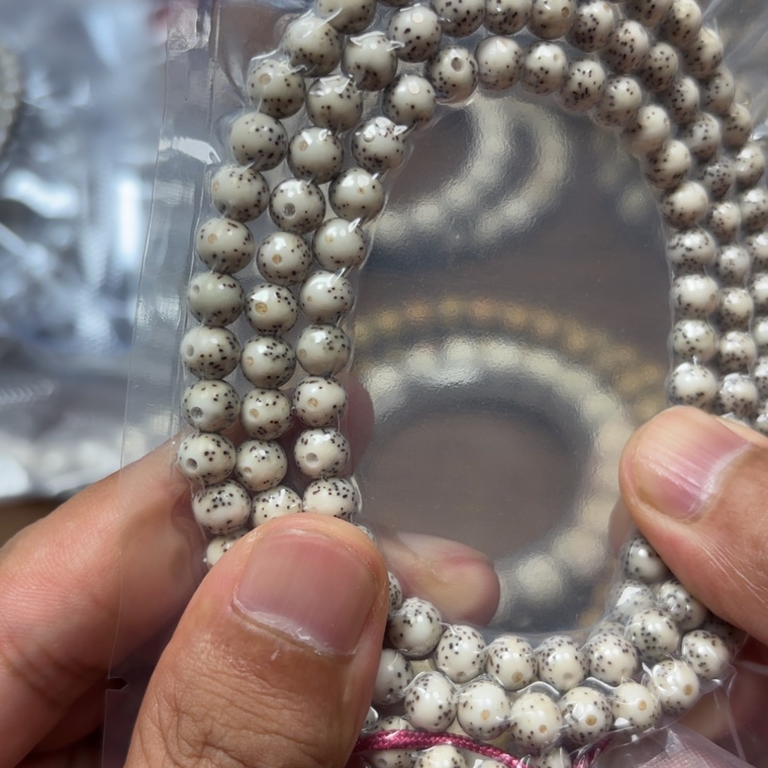 手串星月菩提星月石玉料6圆