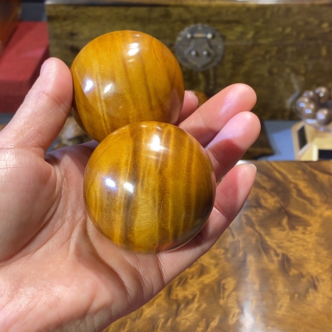 大***宝楠木金丝楠木小叶5.0手玩球