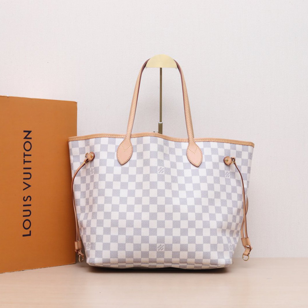 95新 LouisVuitton/路易威登 单肩包31 无子袋 白棋格 P205944622