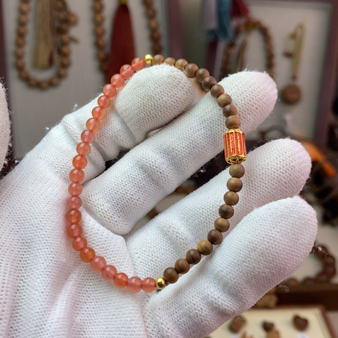 檀香木手串/手链印度迈索尔老山檀福利款单圈0.4