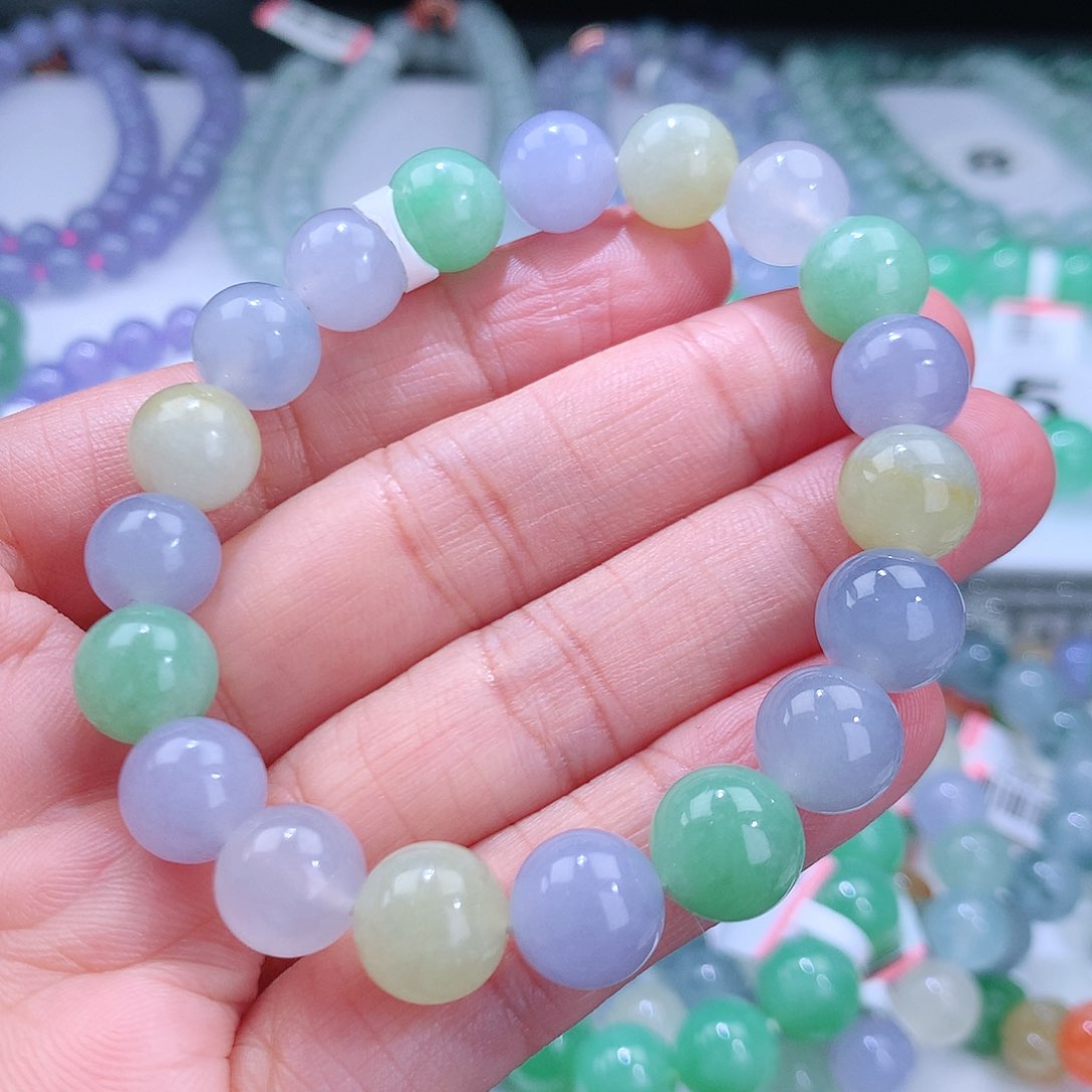 翡翠手链未镶嵌卡10mm