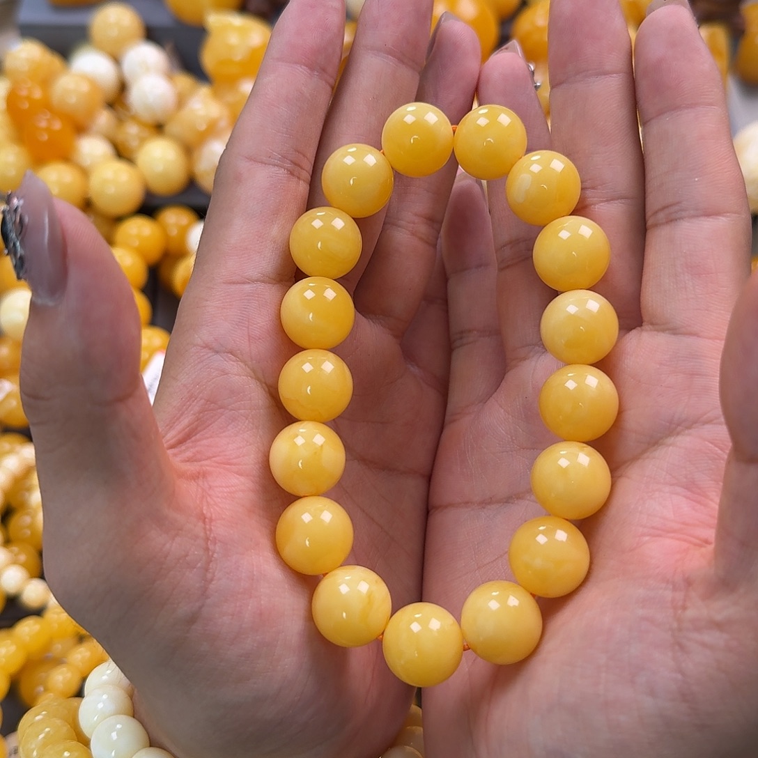 蜜蜡未镶嵌珠宝奇石同料15mm