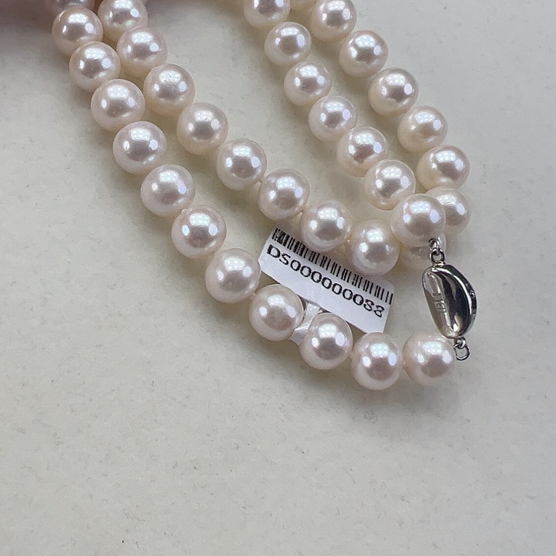 淡水珍珠颈饰银S925镶嵌➕10极光天女粉