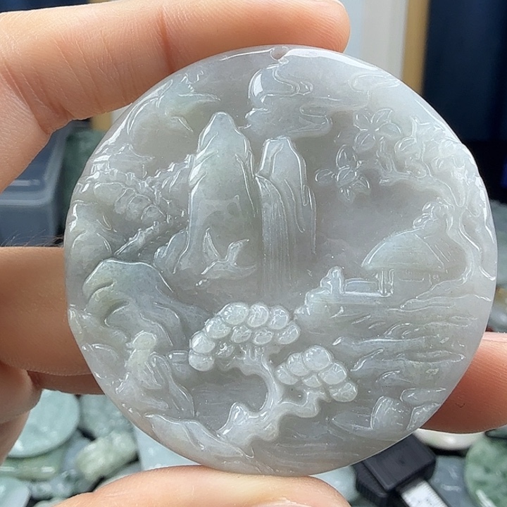 翡翠未镶嵌颈饰翡翠