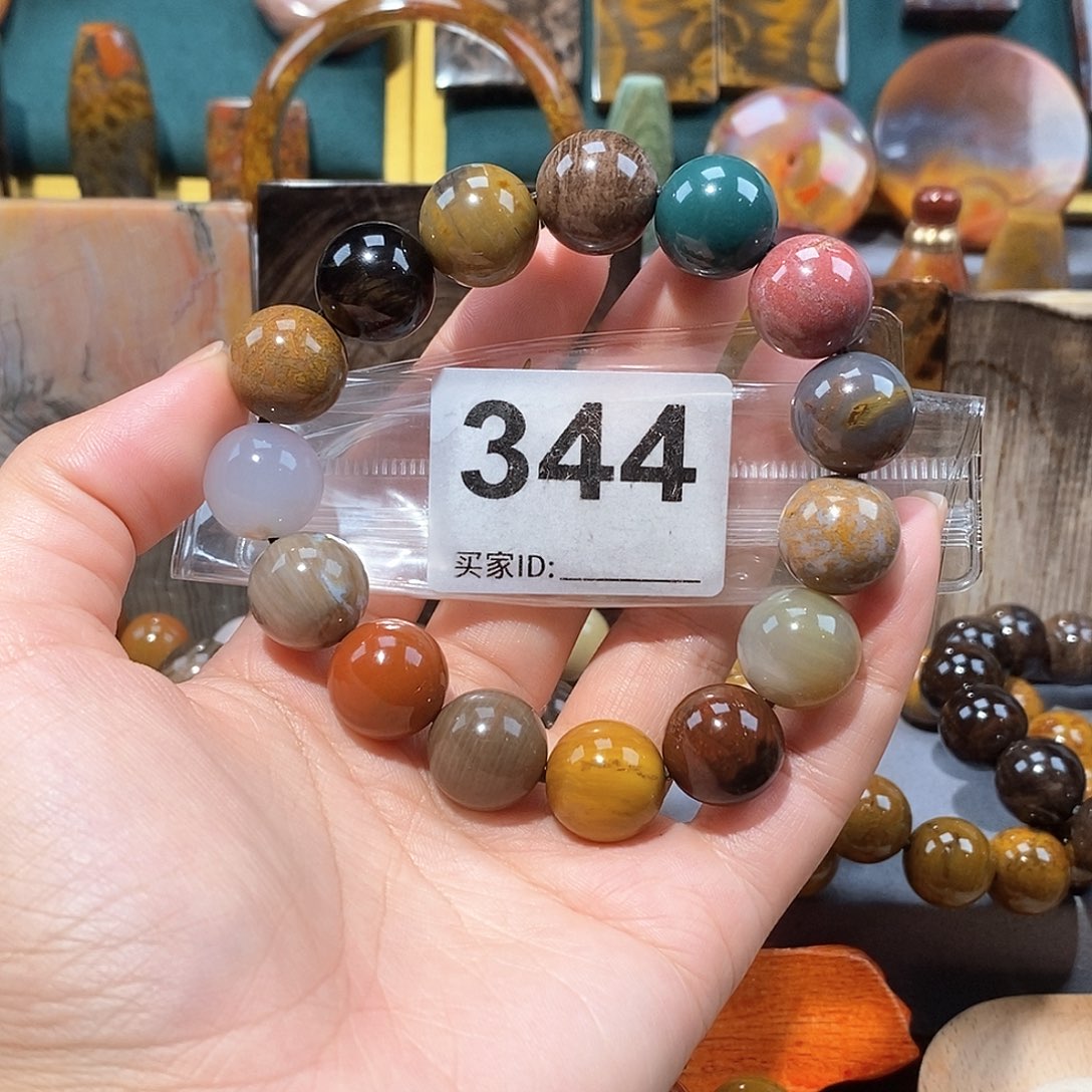 硅化玉天然北票硅化玉手串未镶嵌天然北票硅化玉手串