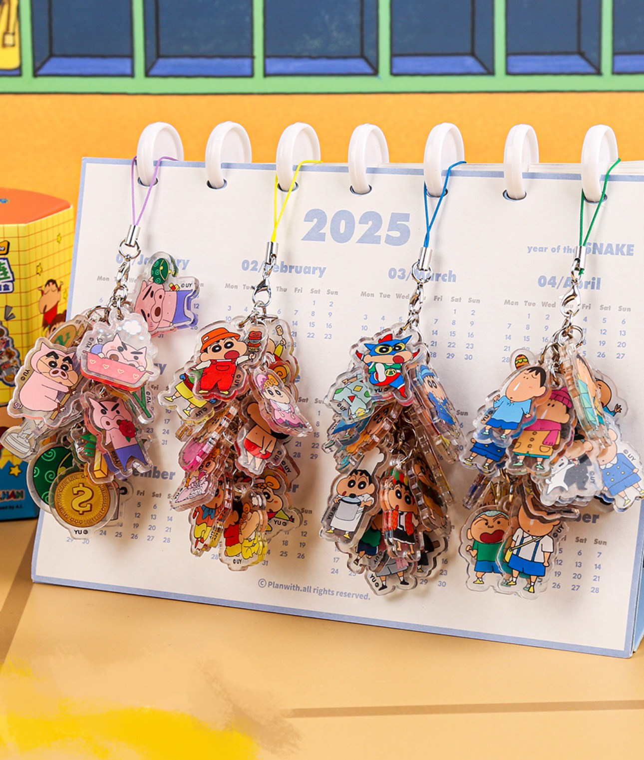 蜡笔小新堆堆手机链惊喜盲盒