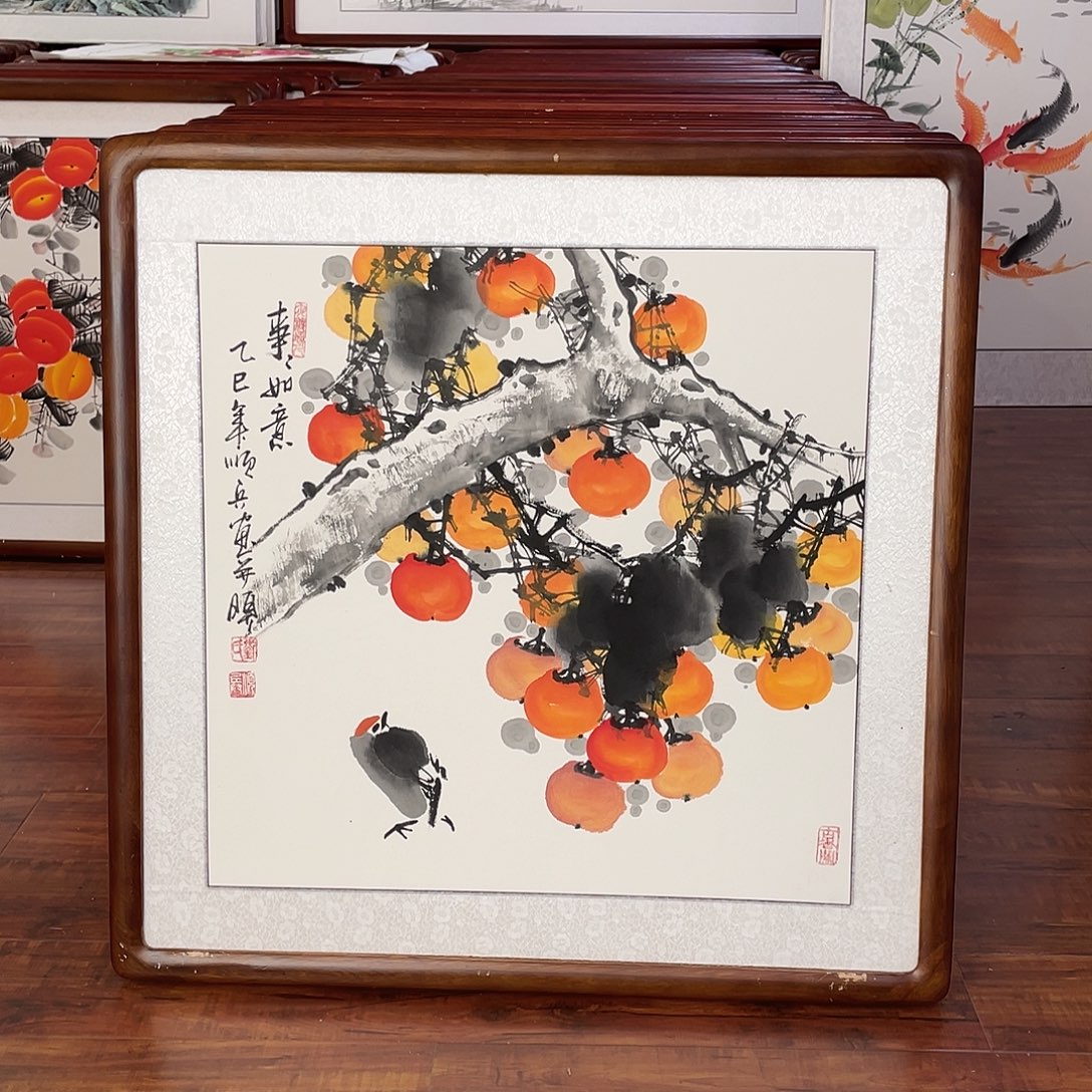 国画带框尺寸63*63厘米