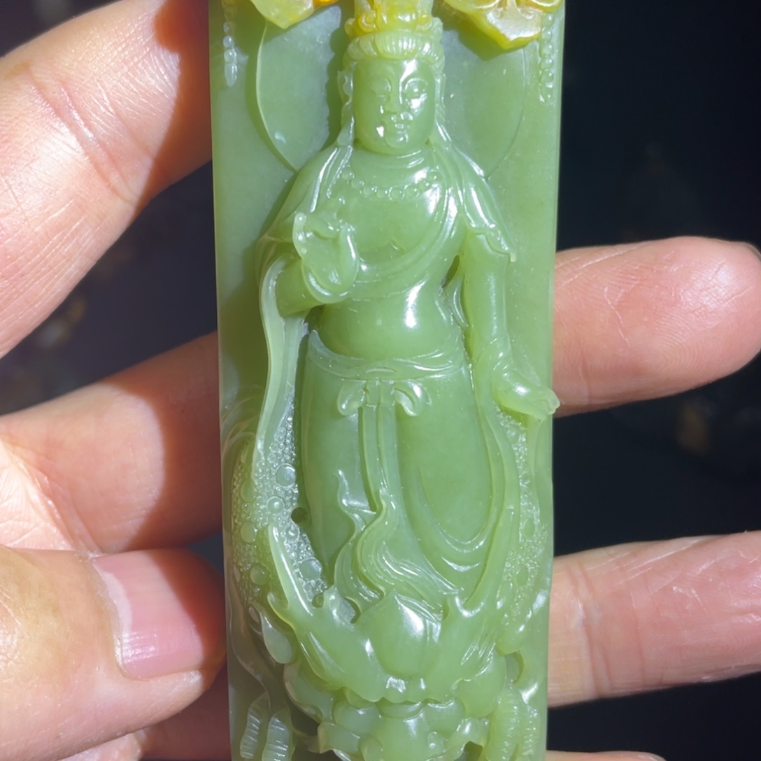 岫岩河磨玉（透闪石质玉）手链未镶嵌