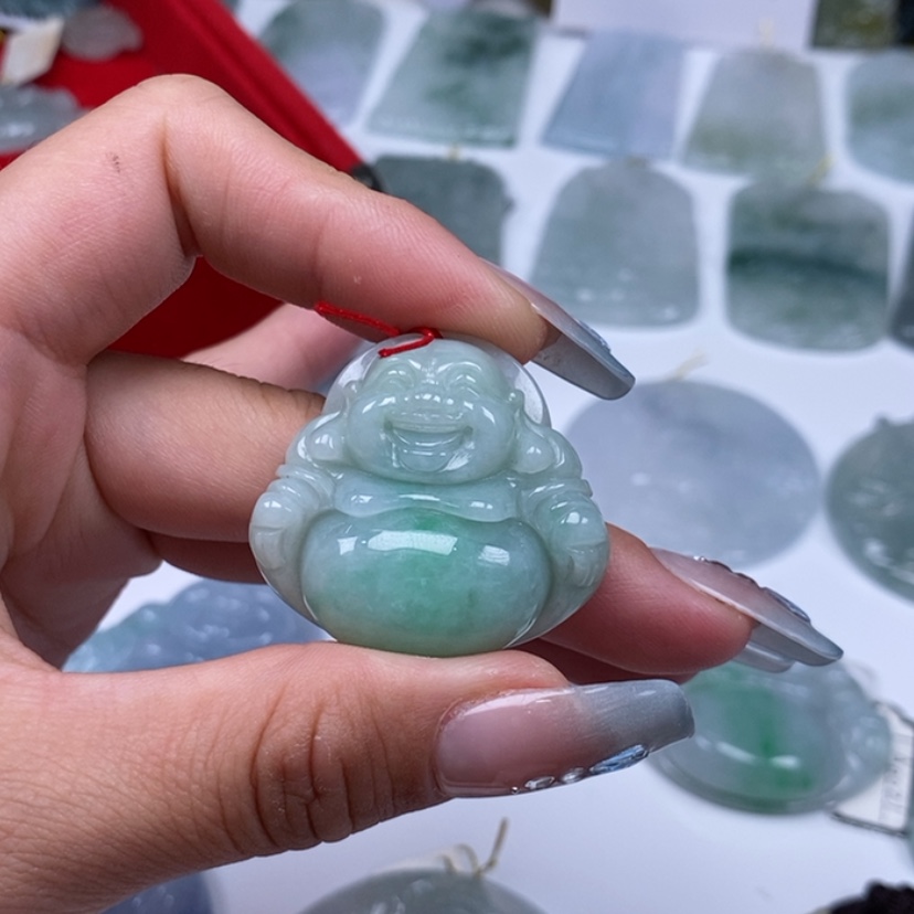 【闪购商品】翡翠未镶嵌颈饰真*