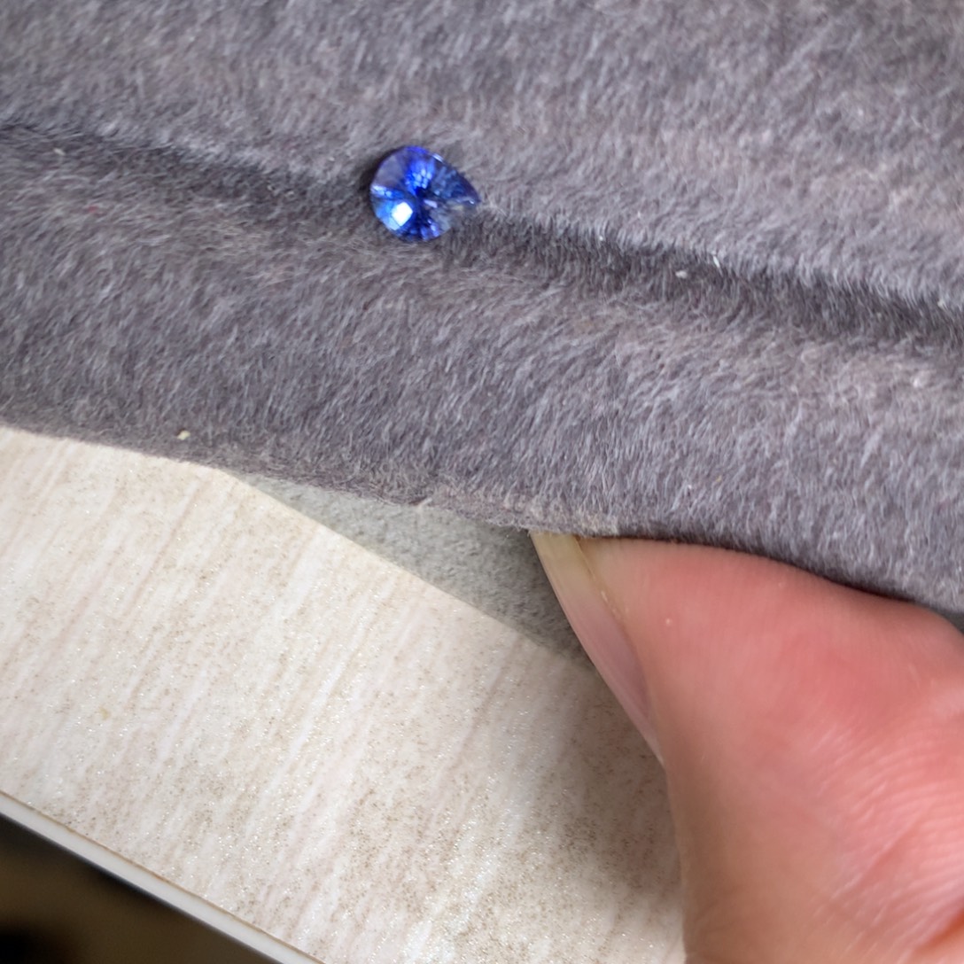 蓝宝石裸石40分 无烧 斯里兰卡