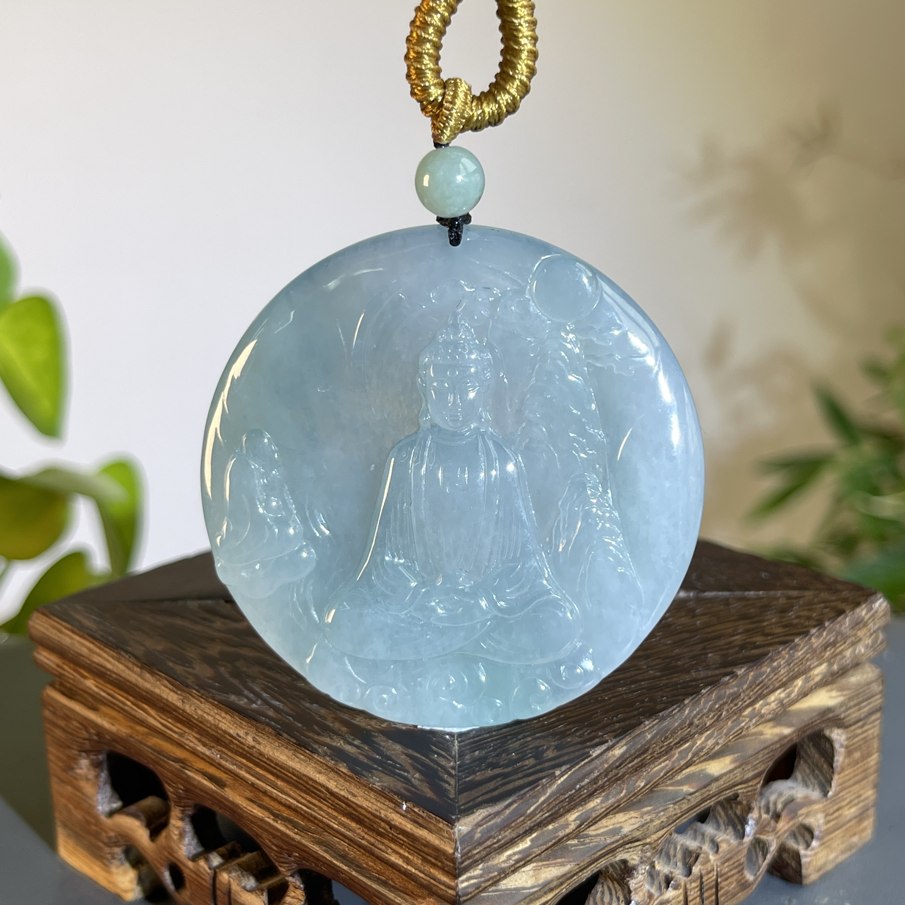 JXW13-126 天然缅甸A货翡翠 大日如来