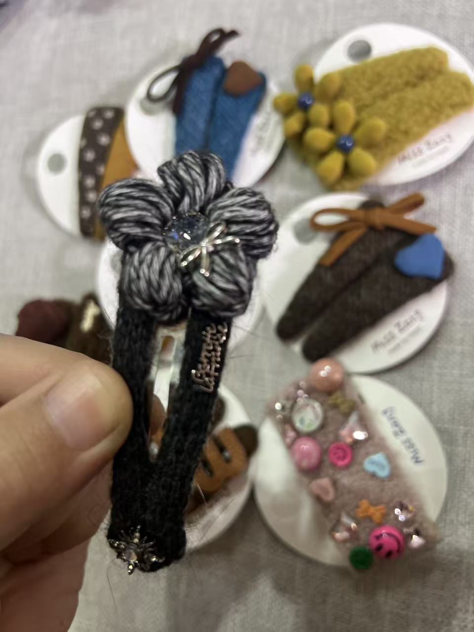 森系BB夹女边夹法式发夹发饰小众百搭