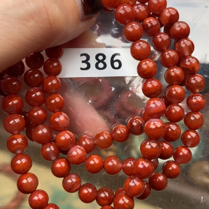 南红玛瑙未镶嵌手链