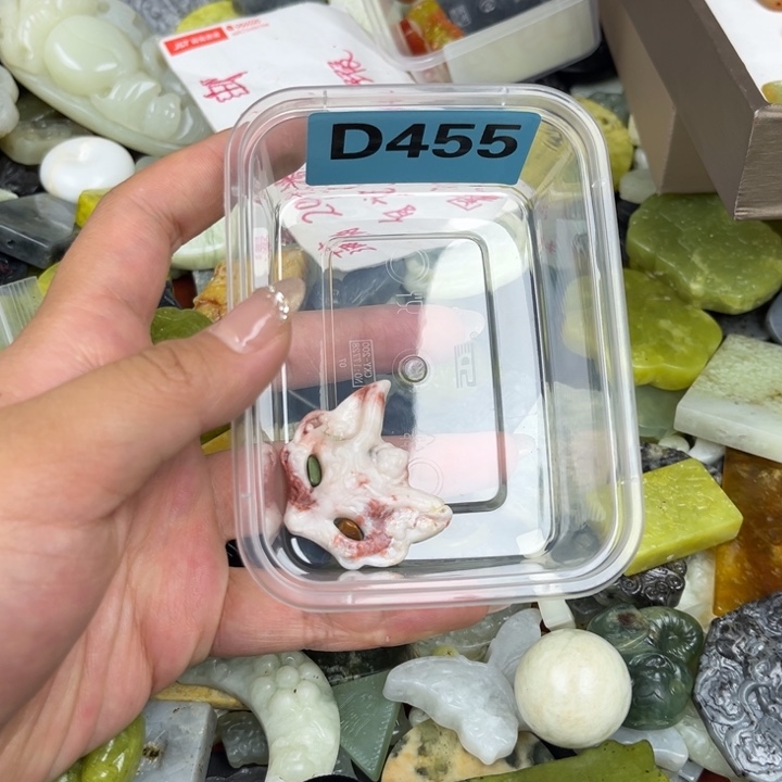 蛇纹石玉足银镀金镶嵌颈饰